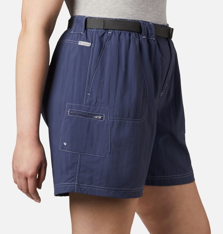 Women's Columbia Sandy River Cargo Shorts Navy | Plus Size CA-GA450
